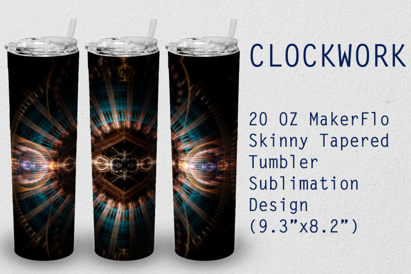 tumbler-tapered-20-oz-sublimation-clockwork-wrap-design