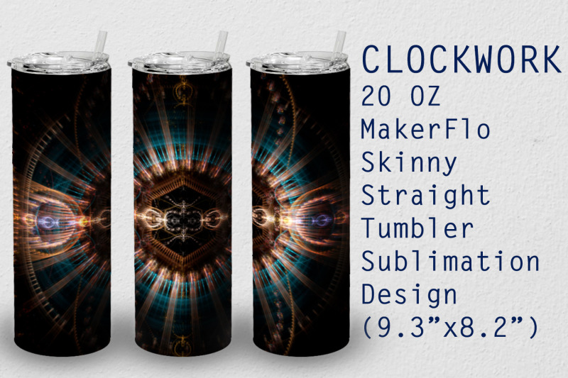 tumbler-straight-20-oz-sublimation-clockwork-wrap-design