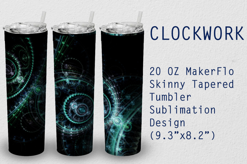 tumbler-tapered-20-oz-sublimation-clockwork-wrap-design