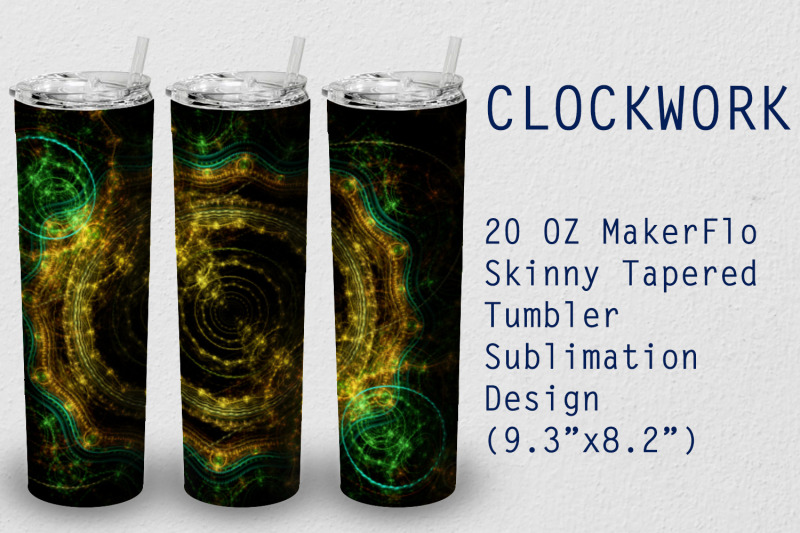 tumbler-tapered-20-oz-sublimation-clockwork-wrap-design