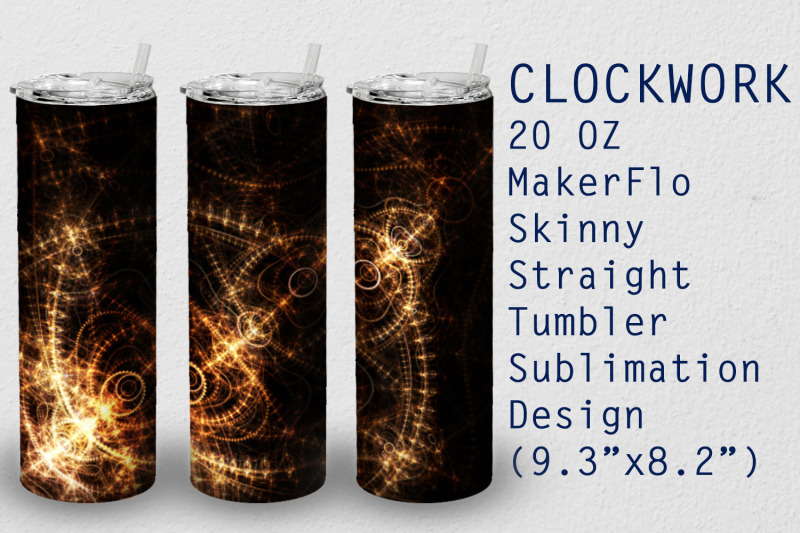 tumbler-straight-20-oz-sublimation-clockwork-wrap-design