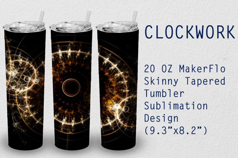 tumbler-tapered-20-oz-sublimation-clockwork-wrap-design