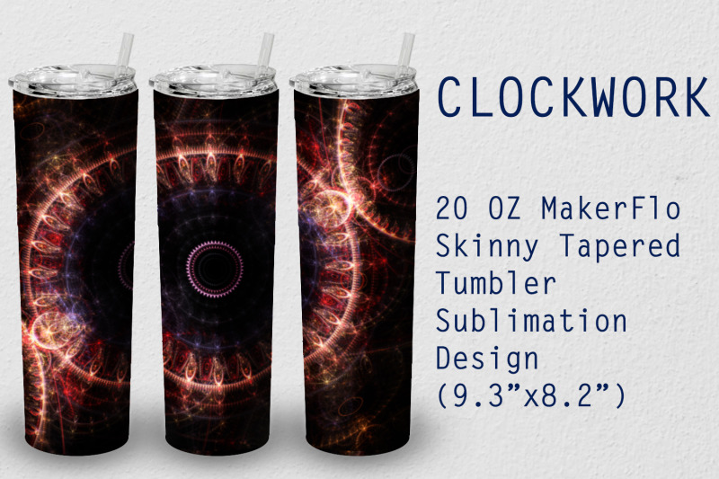 tumbler-tapered-20-oz-sublimation-clockwork-wrap-design