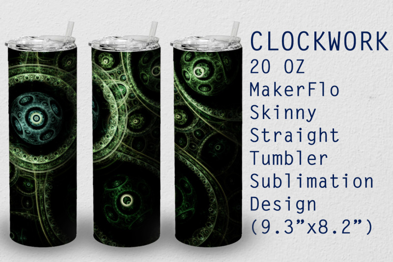 tumbler-straight-20-oz-sublimation-clockwork-wrap-design