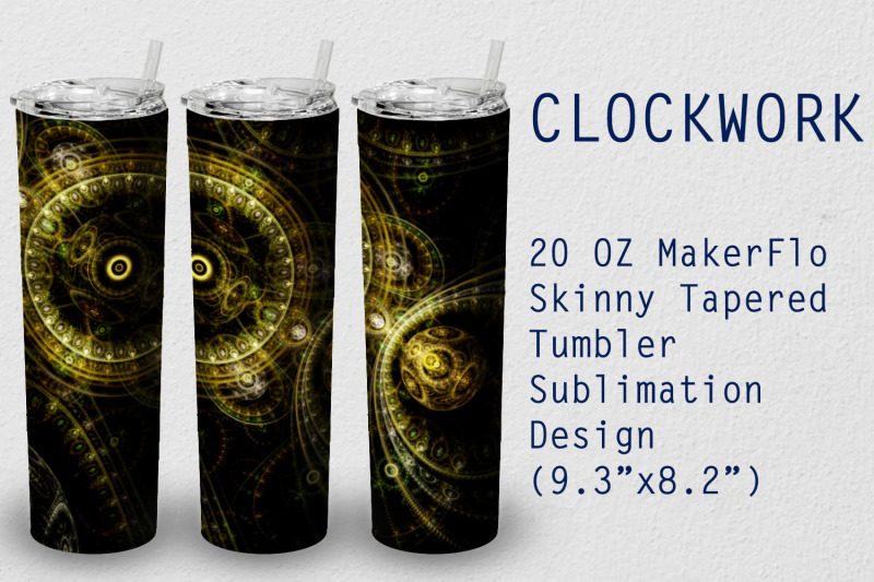 tumbler-tapered-20-oz-sublimation-clockwork-wrap-design