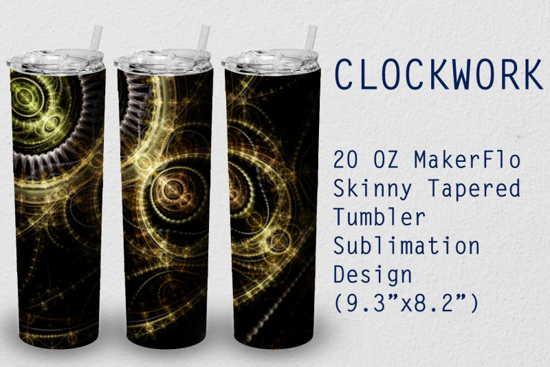 tumbler-tapered-20-oz-sublimation-clockwork-wrap-design