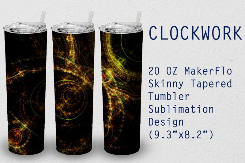 tumbler-tapered-20-oz-sublimation-clockwork-wrap-design