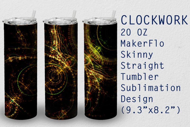 tumbler-straight-20-oz-sublimation-clockwork-wrap-design