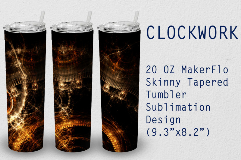 tumbler-tapered-20-oz-sublimation-clockwork-wrap-design