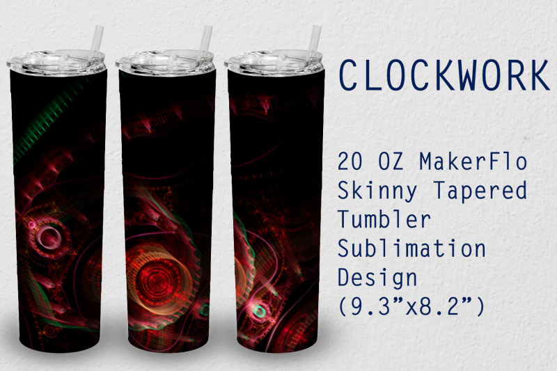 tumbler-tapered-20-oz-sublimation-clockwork-wrap-design