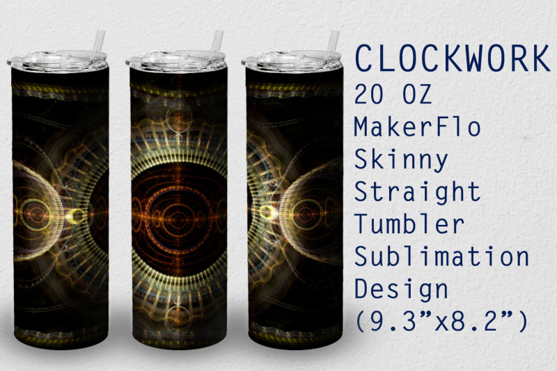 tumbler-straight-20-oz-sublimation-clockwork-wrap-design