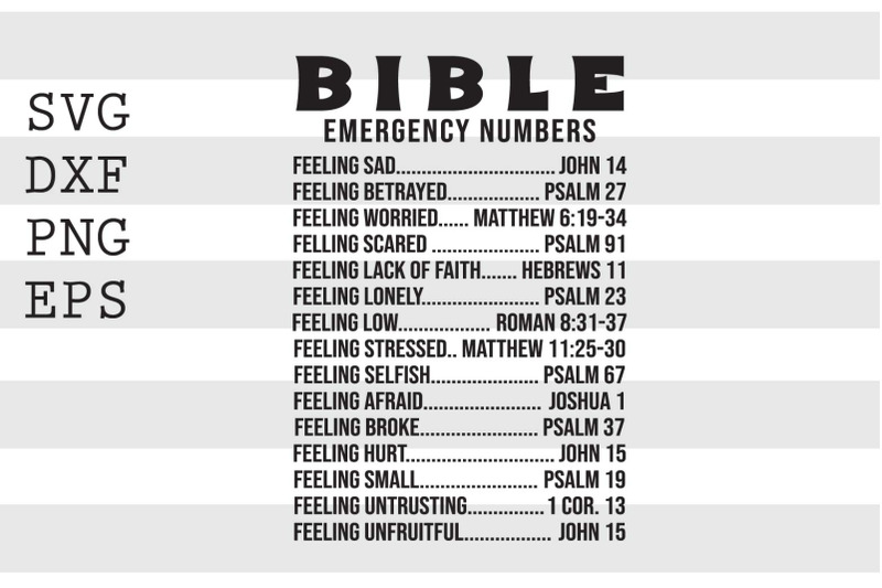 bible-emergency-numbers-svg