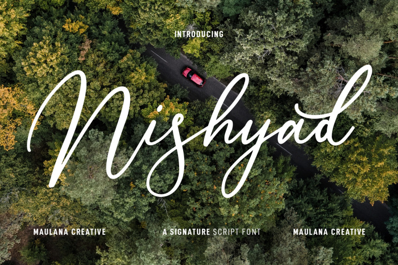 nishyad-signature-script-font