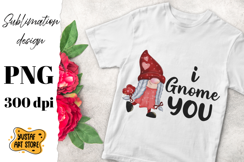 valentine-039-s-day-gnome-sublimation-design-quot-i-gnome-you-quot-quote