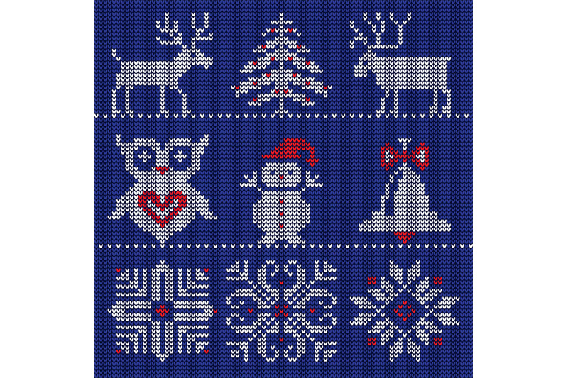 knitted-logo-sweater-sewed-symbols-fabric-icons-on-clothes-snowflakes