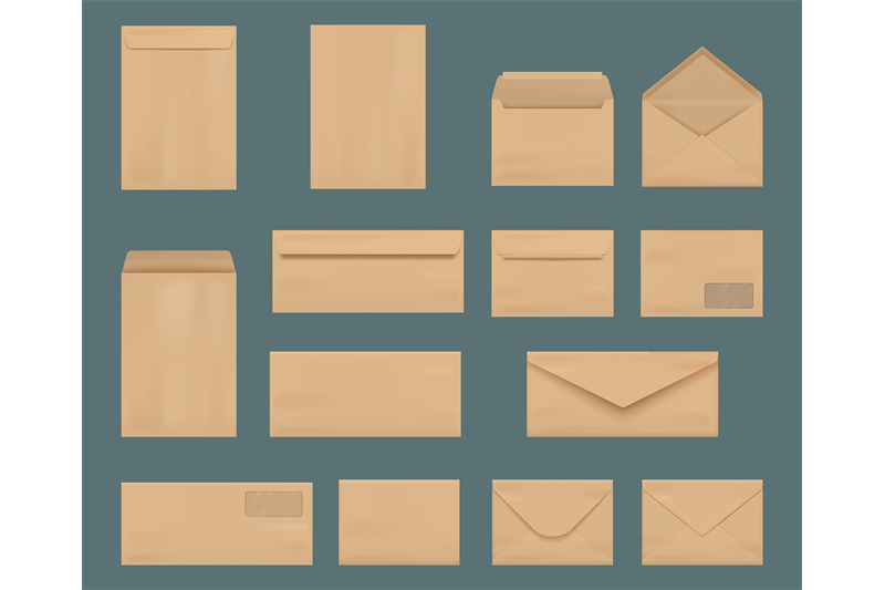 craft-envelopes-business-identity-stationery-a4-printing-mockup-colle