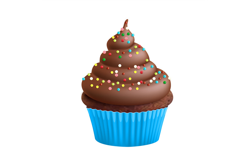 chocolate-cupcake-realistic-cake-sweet-dessert-with-decorative-choco