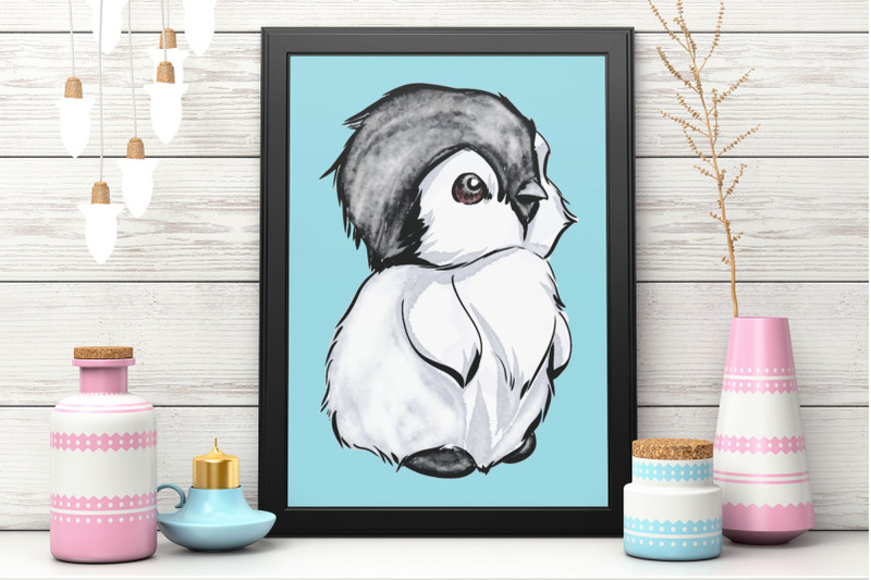 baby-penguin-clipart-watercolor-illustrtation-cute-penguin-png-ice