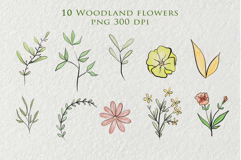 baby-deer-clipart-watercolor-woodland-flowers-set-woodland-animals