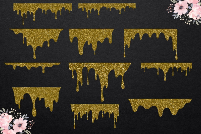 dripping-gold-clipart-gold-glitter-drops