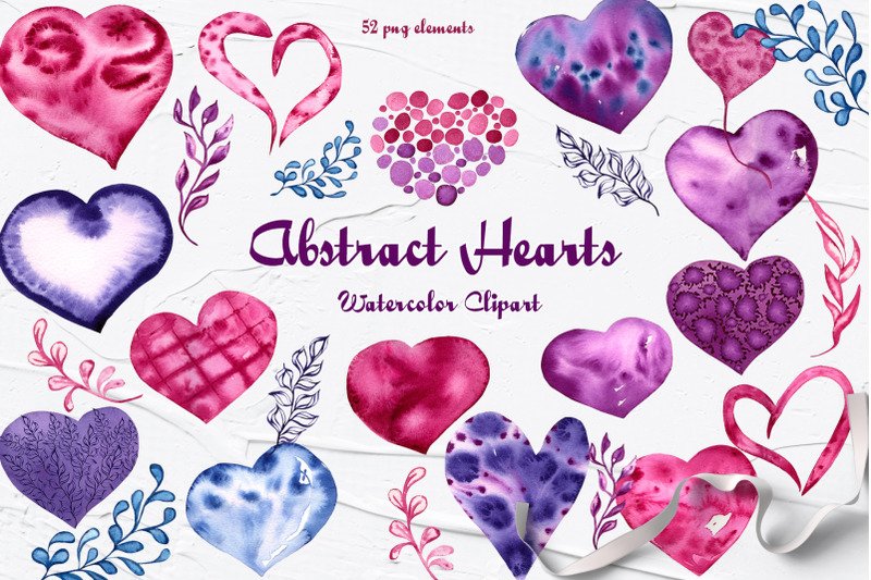 hearts-watercolor-clipart