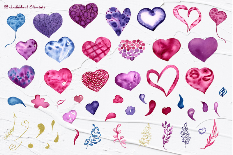 hearts-watercolor-clipart