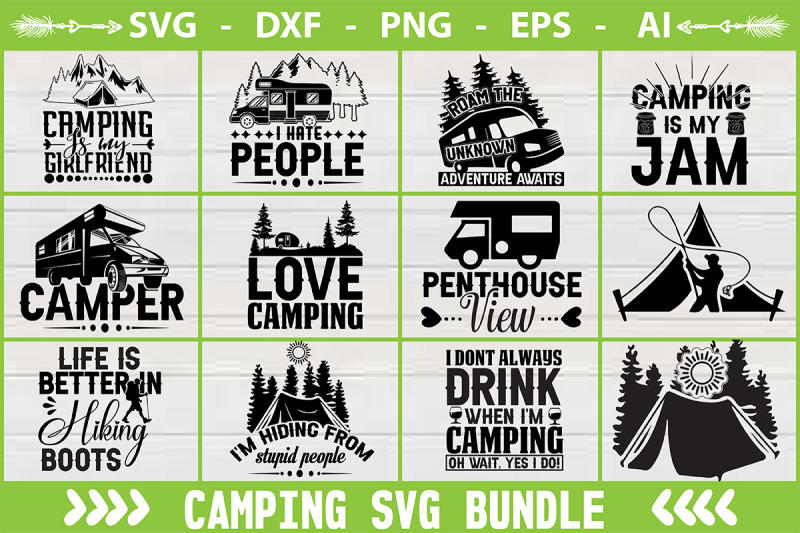 camping-t-shirt-bundle