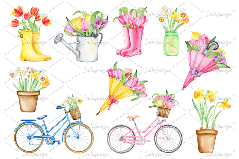 watercolor-spring-decorations-clipart-set-gardening-spring-flower-png