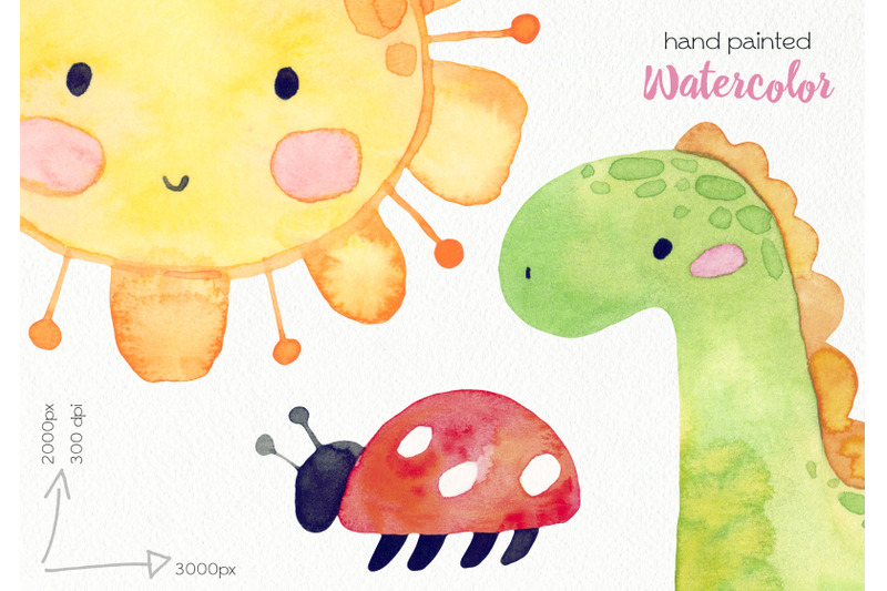 cute-dinosaurs-watercolor-clipart