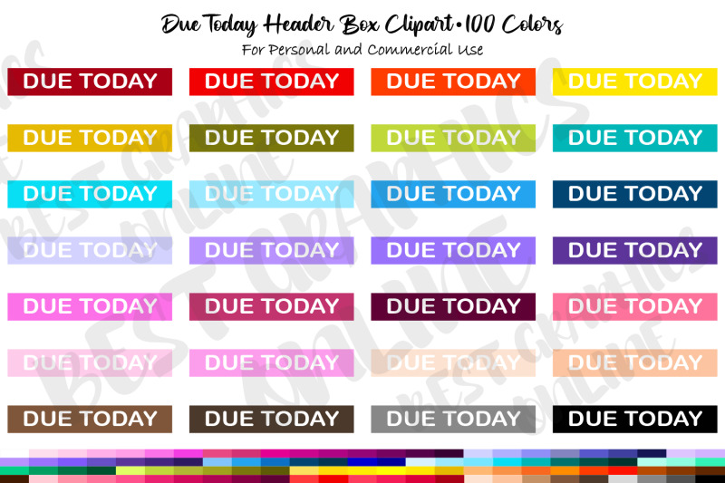 100-due-today-header-box-planner-stickers-clipart-set