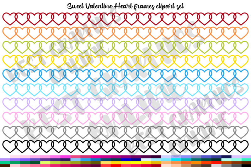 valentines-day-hearts-banner-frames-heart-banners-clipart