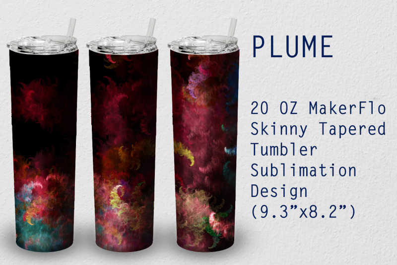 tumbler-tapered-20-oz-sublimation-plume-wrap-design