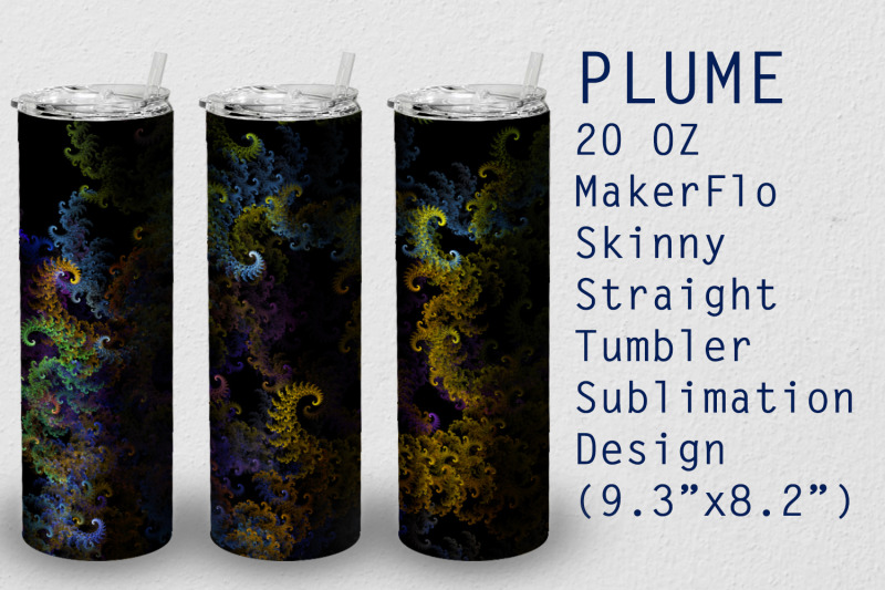 tumbler-straight-20-oz-sublimation-plume-wrap-design