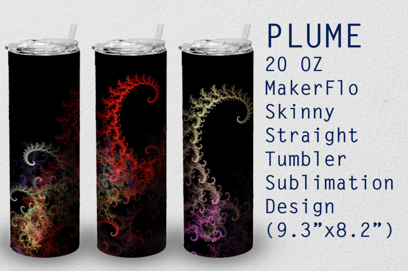 tumbler-straight-20-oz-sublimation-plume-wrap-design