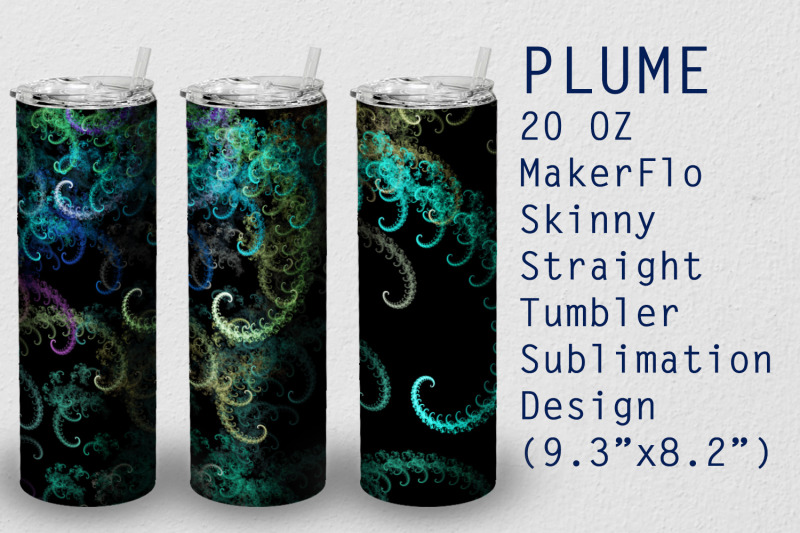 tumbler-straight-20-oz-sublimation-plume-wrap-design