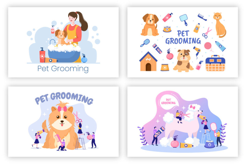 20-pet-grooming-for-dogs-and-cats-illustration