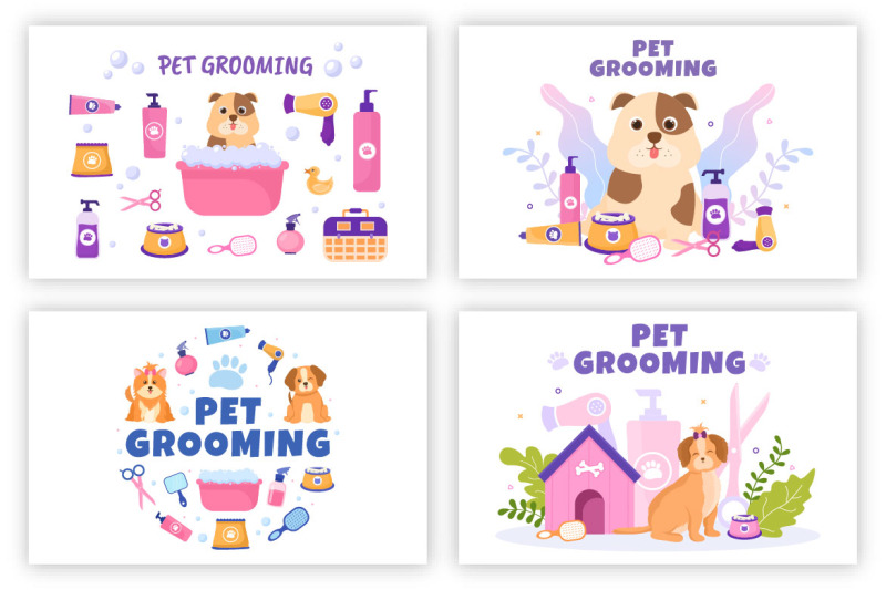 20-pet-grooming-for-dogs-and-cats-illustration