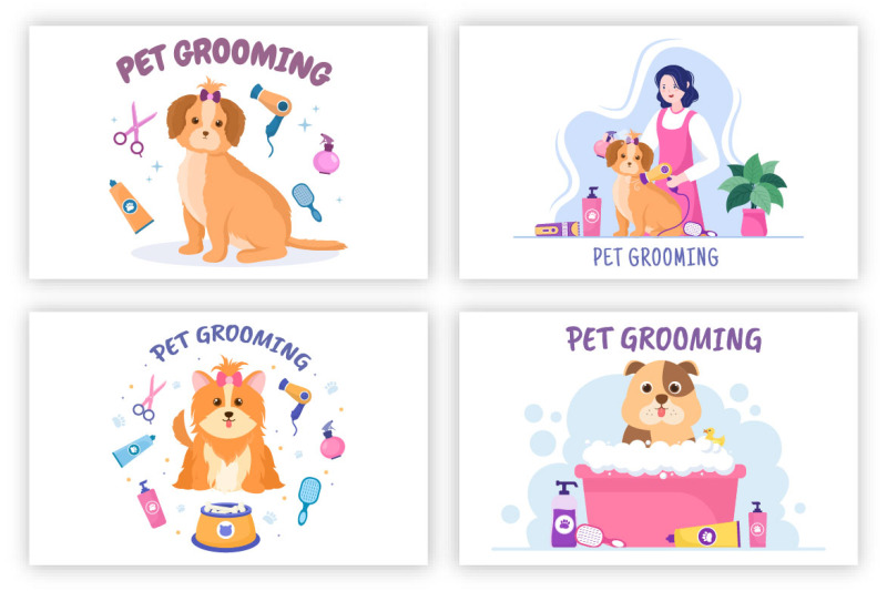 20-pet-grooming-for-dogs-and-cats-illustration