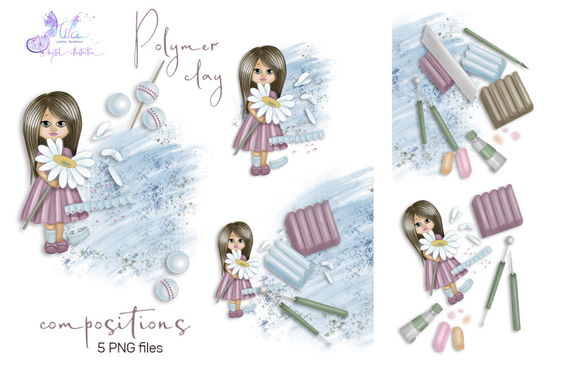 polymer-clay-digital-clipart