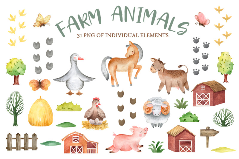 farm-animals-set-of-watercolor-isolated-elements
