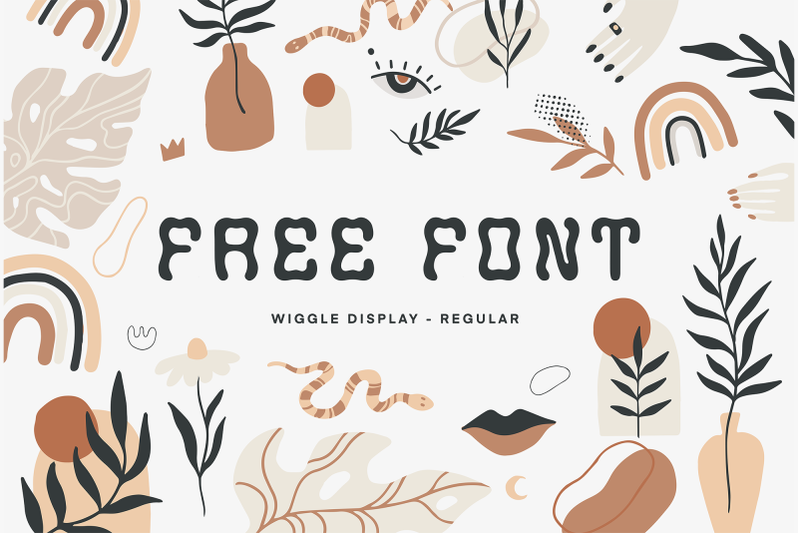 boho-vector-illustrations-font