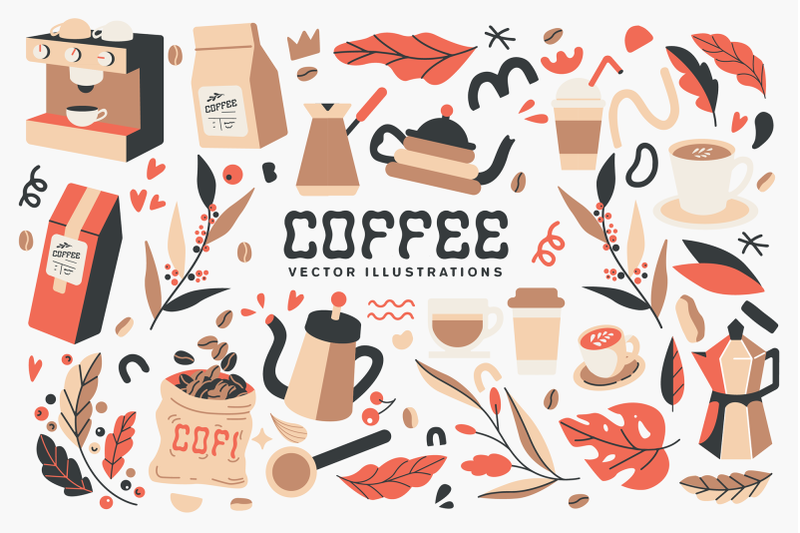 coffee-vectors-font