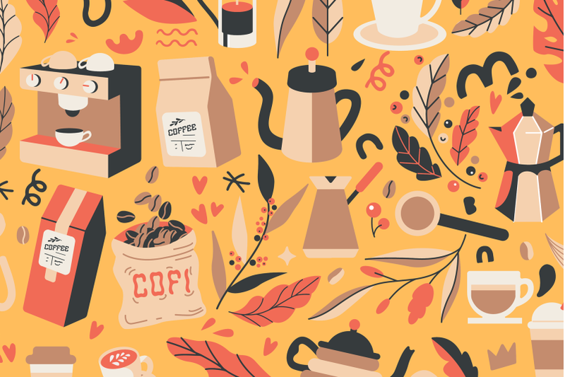 coffee-vectors-font