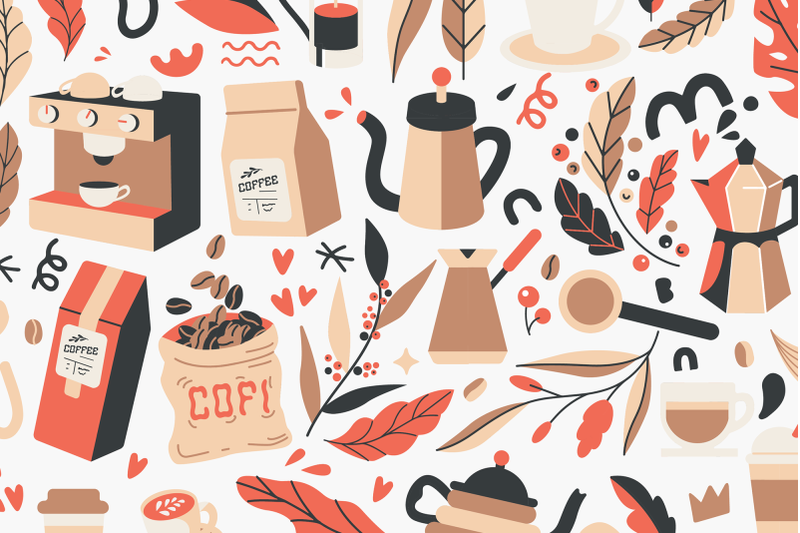 coffee-vectors-font