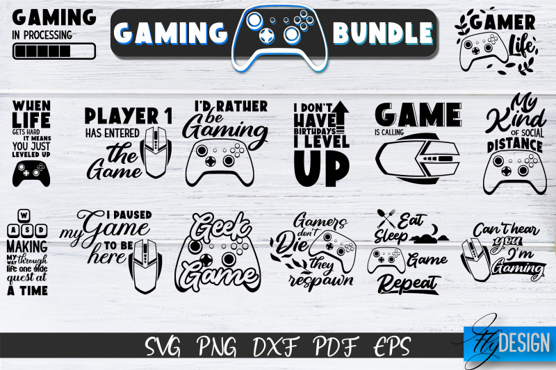 Gaming SVG Bundle, Gamer Svg, Game Svg, Game Controller Svg By Fly ...