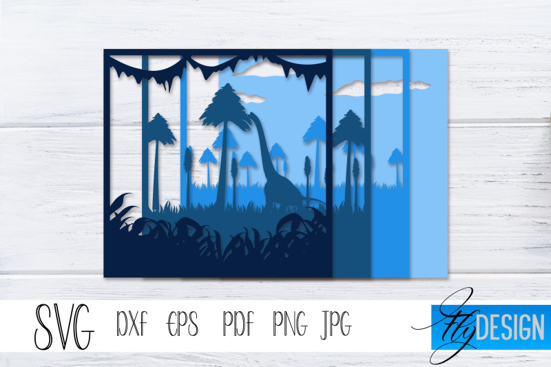 3d-layered-shadowbox-dinosaur-svg-dino-lightbox-svg-vol-4