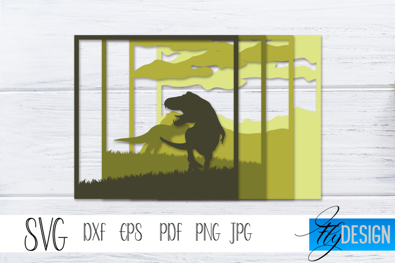 3d-layered-shadowbox-dinosaur-svg-dino-lightbox-svg-vol-3