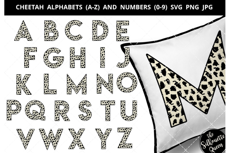 cheetah-alphabet-number-silhouette-vector
