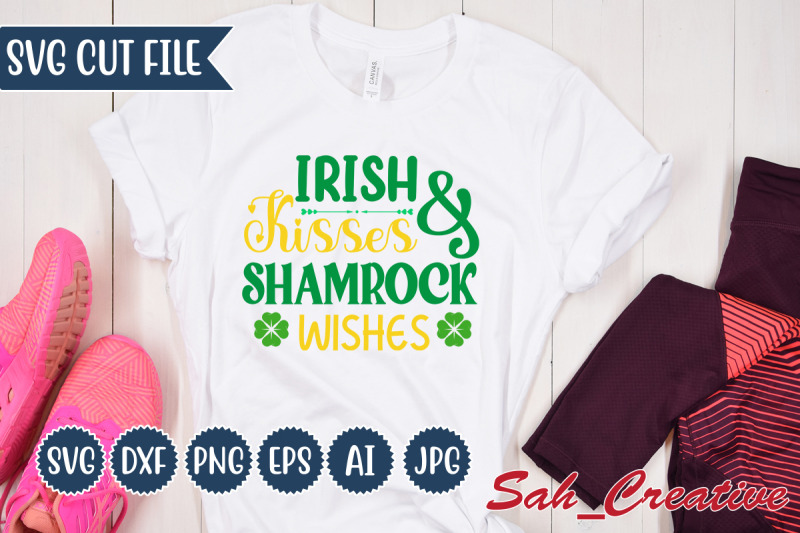 irish-kisses-and-shamrock-wishes-svg