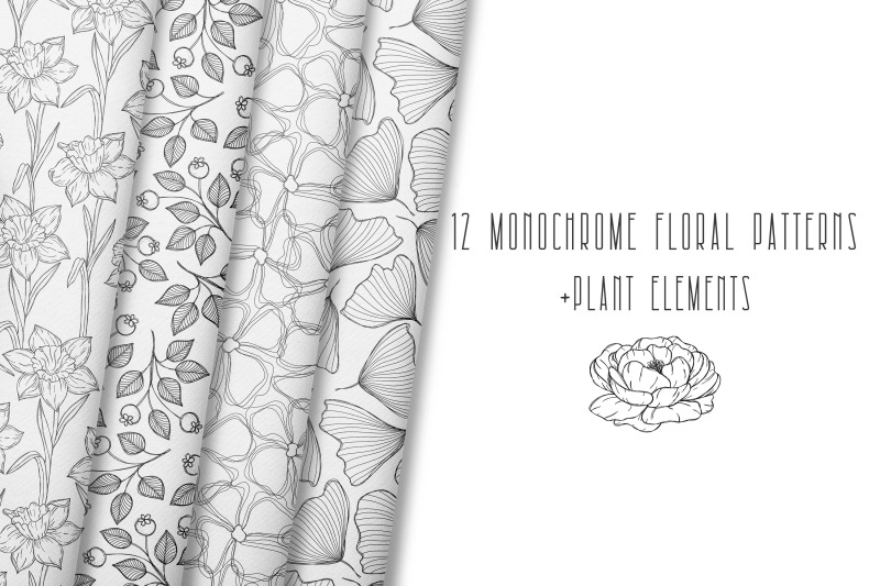 12-monochrome-floral-pattern